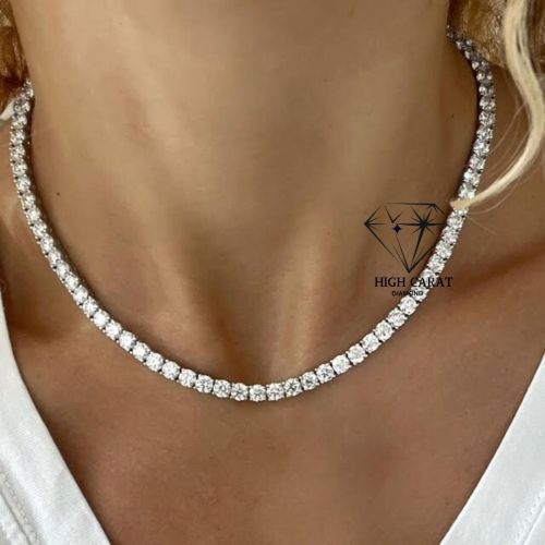 Round Cut Diamond Dainty Unique Chain Party Wear, Wedding Wear