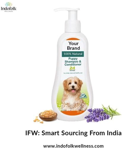 Herbal PET Shampoo variable sizes, Form : Gel