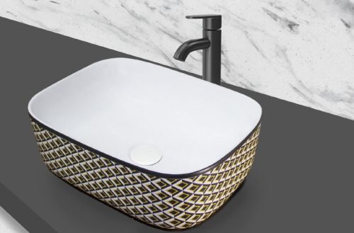 Ceramic Lava Table Top Wash Basin 16x12 Inch Modern for Bathroom