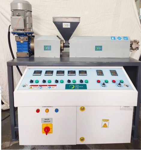 Semi Automatic Electric Pellet Extruder Machine, Power : 5HP