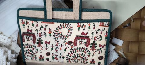 Jute Bag File Folder for Keeping Documents