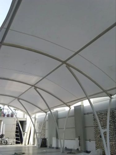 Steel Frame Prefab Curved House Tensile Structures Customizable