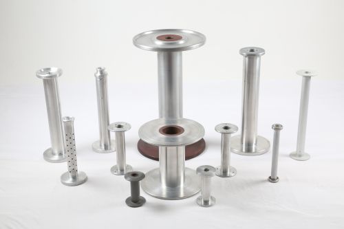 Polished Aluminum Flange Bobbins Standard for Textile Industry