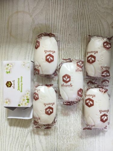 Rivamis Jasmine Beauty Soap, Color : White, Form : Solid