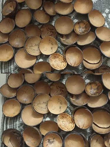 Coconut Shell Mixing Bowl, Color : Brown, Technics : Hand Made