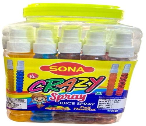 Sona Fruit Flavoured Crazy Juice Spray, Color : Multi Color