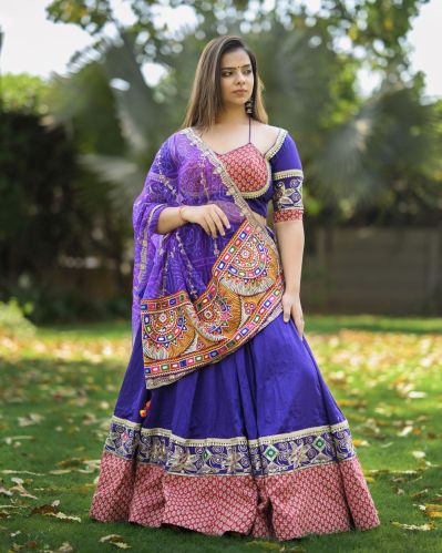 Women's Traditional Flared Lehenga Choli with Dupatta