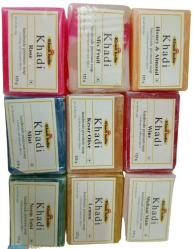 Khadi Natural Soaps, Color : Purple, Green, Pink, Orange, Red