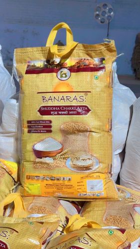 5kg Banaras Shuddha Chakki Atta, Packaging Type : Plastic Bag