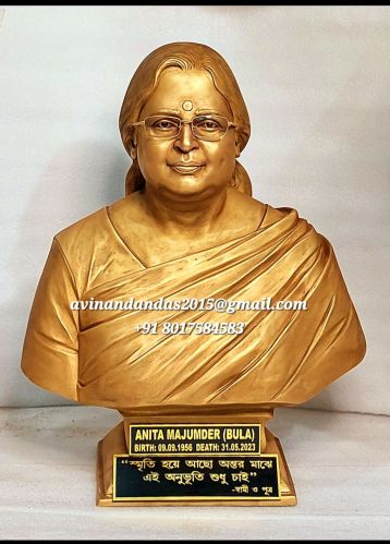 Fiberglass Half Bust Female Statue Antique