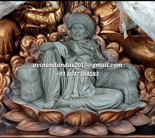 Plain Fiberglass Swaminarayan Temple Statue, Length : 20 - 40m