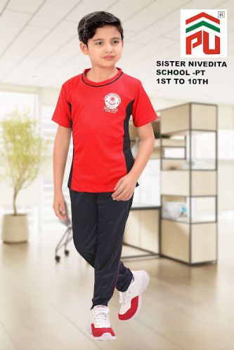 Cotton Boys Sister Nivedita Red School Uniform