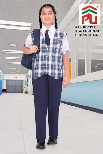 Girls ST. Joseph 8 to 10 Class High School Uniform