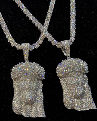 Polished 925 Silver Jesus Pendant