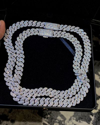 Hip Hop Bling Rapper Silver Chain, Gender : Unisex