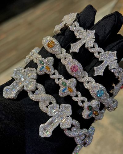 Iced Out Vvs Moissanite Hip Hop Sterling Silver Pendant