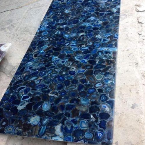 Polished Blue Agate Slab Standard for Construction