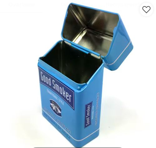 Plain Polished Cigarette Tin Box, Color : Silver Standard