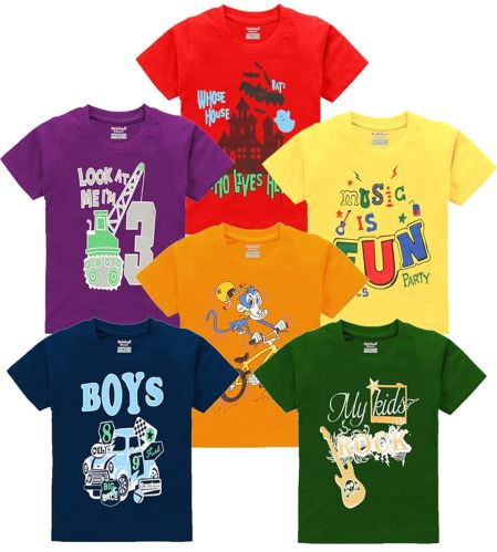 Cotton Kids T-shirt, Packaging Type : Plastic Bag