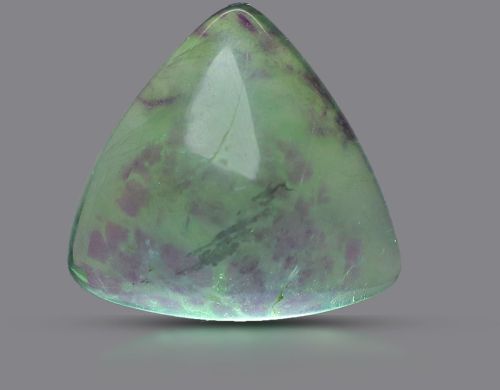 Polished TGM 0654 Green Triangle Fluorite Gemstones for Jewelry Making