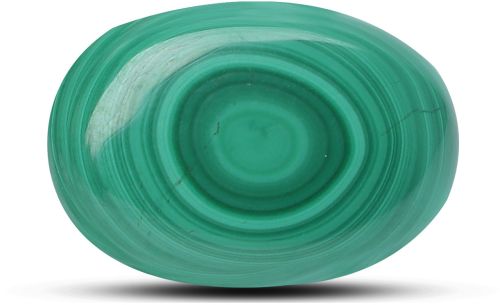 Polished TGM 206 Green Oval Malachite Gemstone 12mm for Jewelry Making