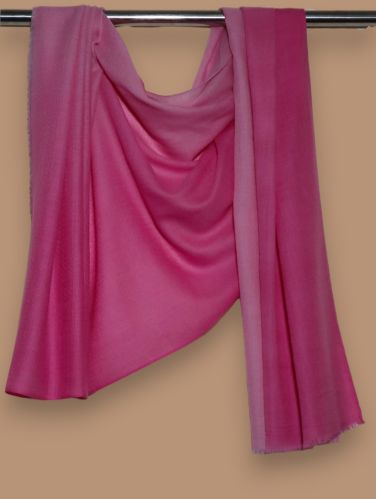 Fine Wool Cashmere Ombre Double Shade Stoles 28x80 Inch