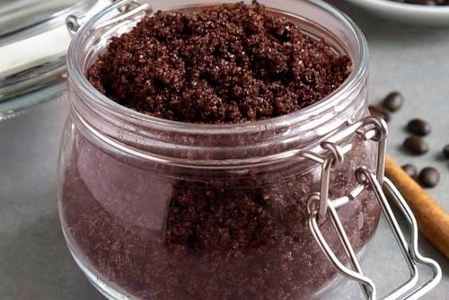 Cinnamon Coffee Body Scrub, Packaging Type : Plastic Jar for Rinse Off.
