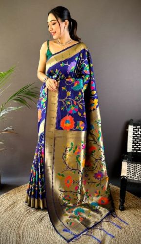 Traditional Paithani Silk Saree Weddings, Festivals
