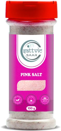 100 Gram Pink Salt, Brand Name : Sattvic Saar, Form : Powder