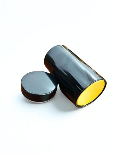 Plain Metal Plane Black Tin Can