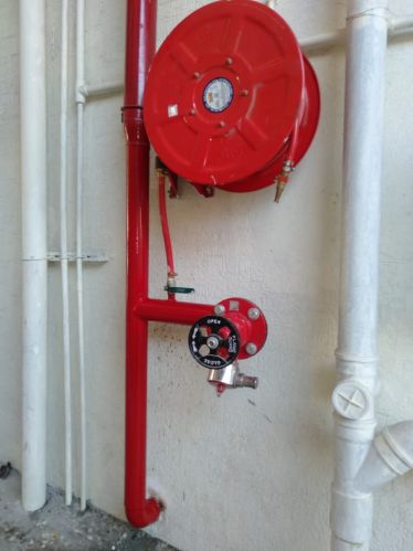 Industrial Mild Steel Fire Hose Reel, Color : Red