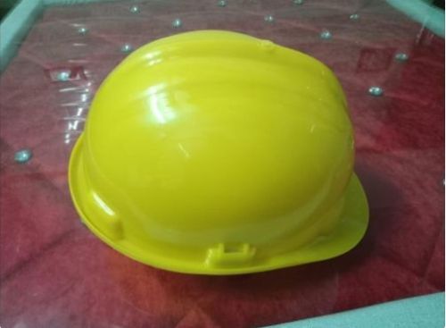 Industrial Yellow PVC Safety Helmet, Weight : Lightweight