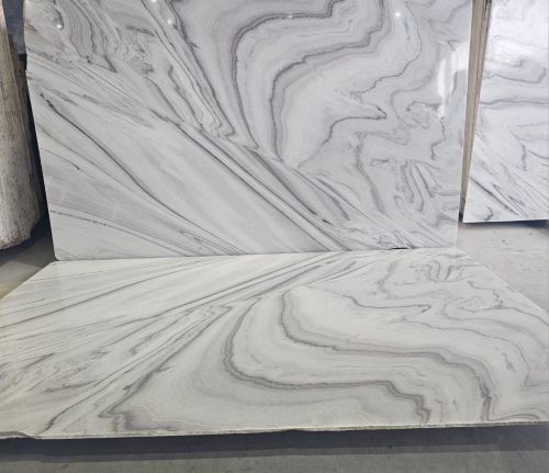 20mm Aspur White Marble Slab, For Flooring