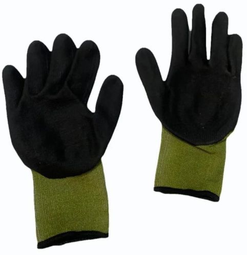 Rubber Industrial Safety Hand Gloves, Color : Multicolor