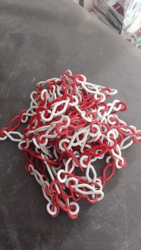 Plastic Traffic Cone Chain, Color : White, Red