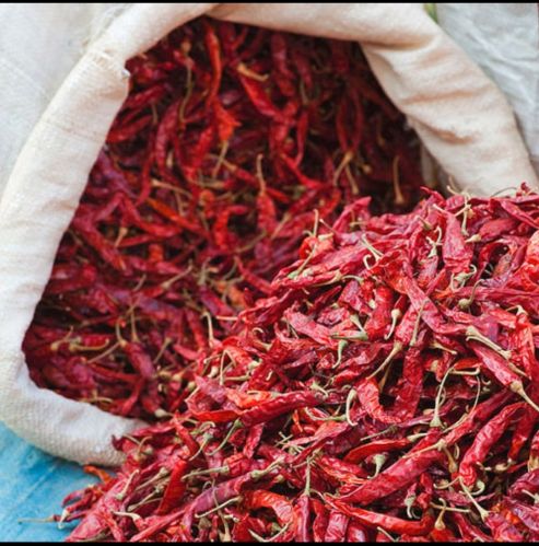 Organic Dried Red Chilies, Packaging Size : 50g, 25Kg Food Grade