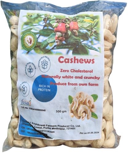 Soft Raw Cashew Nut 1st Class Quality, Brand Name : KRISHIKRANTI