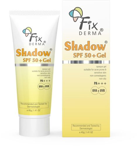 SPF 50+ Sunscreen Gel, Brand Name : Fixderma, Packaging Size : 40gm