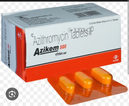 Azikem 500mg Azithromycin Tablets, Color : White
