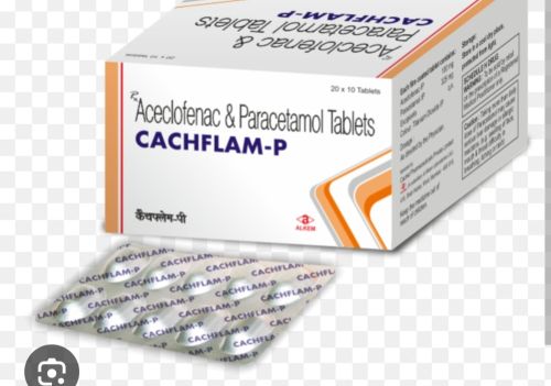 Cachflam P Aceclofenac Parecetamol Tablet, Packaging Type : Box