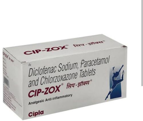 Cip Zox Chlorzoxazone Diclofenac Paracetamol Tablets
