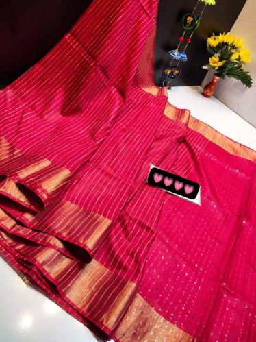 Classic Cotton Silk Zari Woven Saree Traditional Events