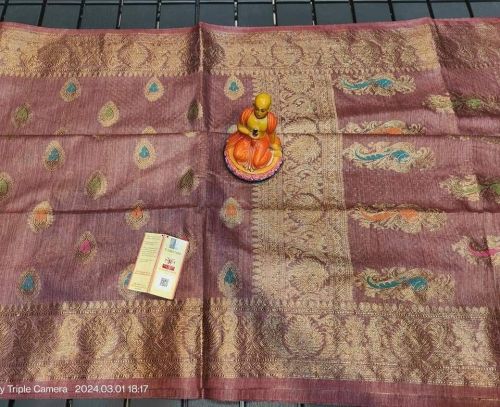 Traditional Handwoven Banswara Cotton Banarasi Saree