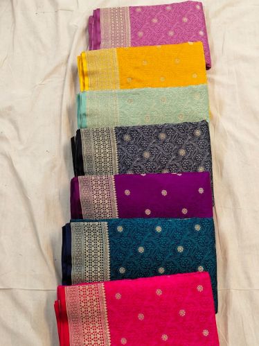 Soft Marshu Silk Saree with Rich Border