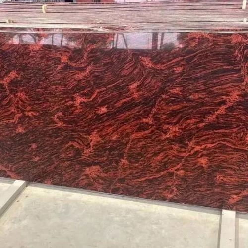 Polished Cherry Red Marble Slab Standard for Construction