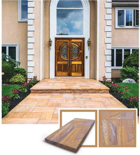 Polished Rainbow Sandstone Slab Standard for Construction