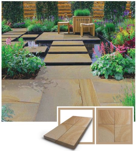 Polished Sandblasted Buff Sandstone Slab Standard for Construction