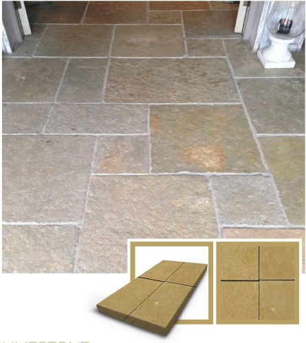 Polished Smooth Yellow Limestone Slab Standard for Construction