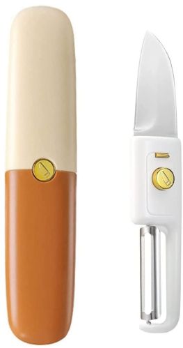 Stainless Steel Blade 2 in 1 Knife Peeler Set for Kitchen Use, Cutting