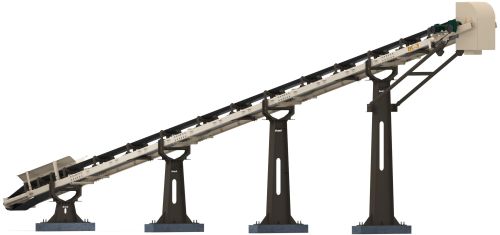 Polished Electric Automatic AGJ-Series Monopole Conveyor